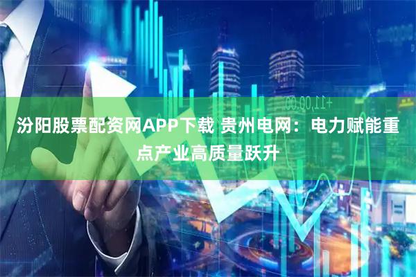 汾阳股票配资网APP下载 贵州电网：电力赋能重点产业高质量跃升